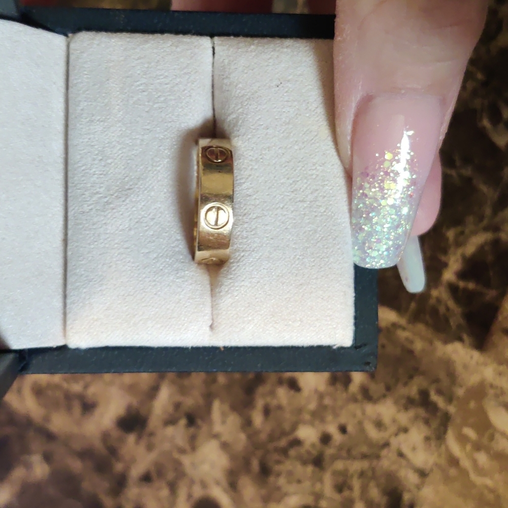 ❤️💎💯%AUTHENTIC CARTIER 18K Yellow Gold 5.5mm LOVE Ring 56 7.5